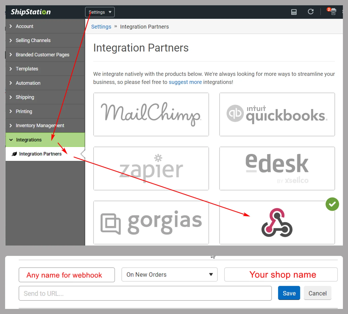 1. Go to Settings → Account → API → Generate New API Keys